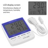 CTH‑609 Digital Thermometer Hygrometer Wall Mounted Temperature Humidity Meter for
