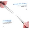 WOONEKY Stainless Pimple Tweezers Clip for Safe Sterilizable for Friends