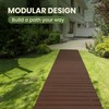 Yoopin 6' Wooden Garden Pathway, Outdoor Roll Out Straight Walkway