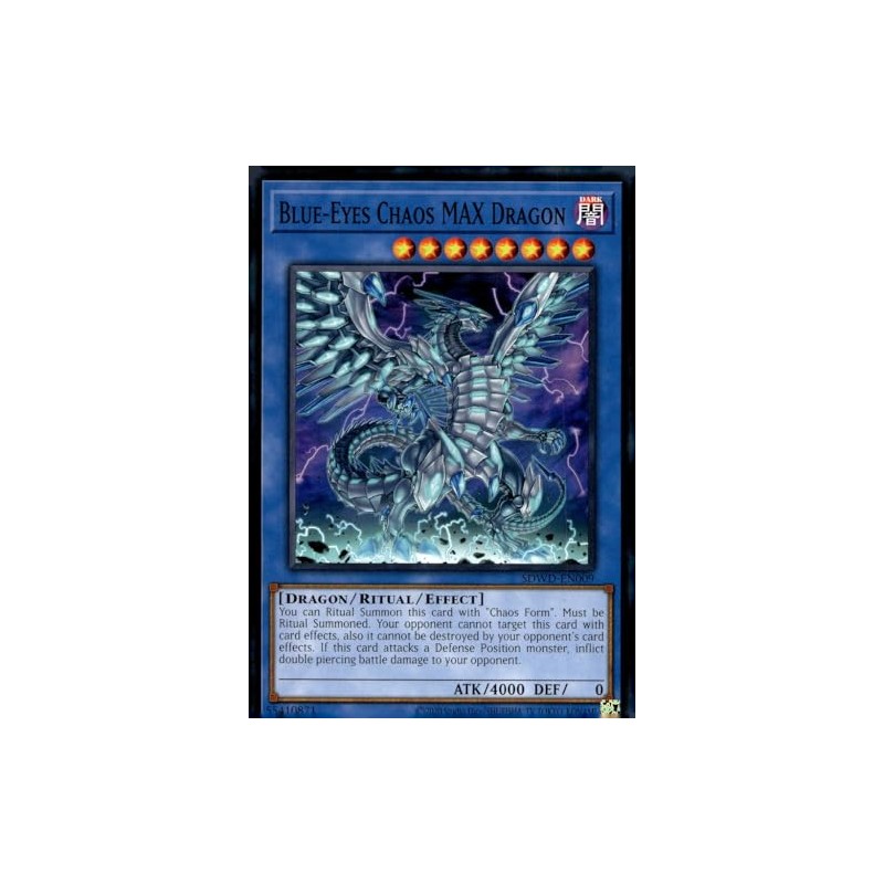 Blue-Eyes Chaos MAX Dragon (Unlimited Misprint) - SDWD-EN009 - Common