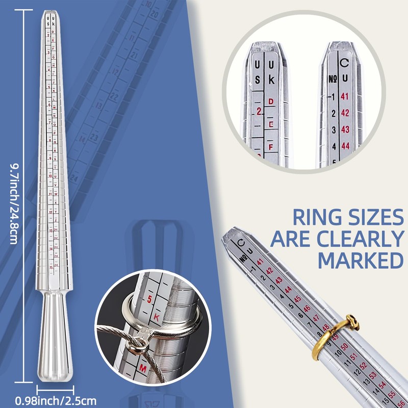 Ring Sizer Mandrel UK Ring Making Tool Kit Ring Shaper
