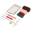 Hedgehogs Crochet Kit with Yarns Crochet Hook Stuffing DIY Learn