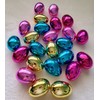 Syncfun 24 PCS Gold Pink Blue Fuchsia Shiny Metallic Easter
