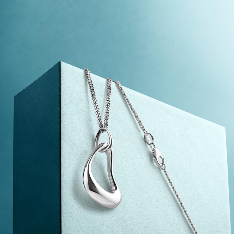 Miore Ladies 925 Sterling Silver Pendant with 45 cm Curb