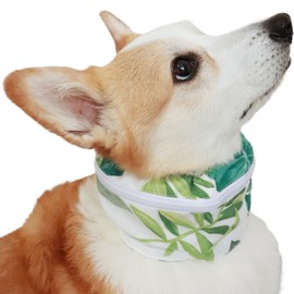 Lil&Fam Dog Cool Neck Cooling Pack Included, Summer, Heat Protection, Outdoor, Neck Cooler, For Dogs, Cooling Goods, Medium Dogs, Large Dogs (M, Aloha)