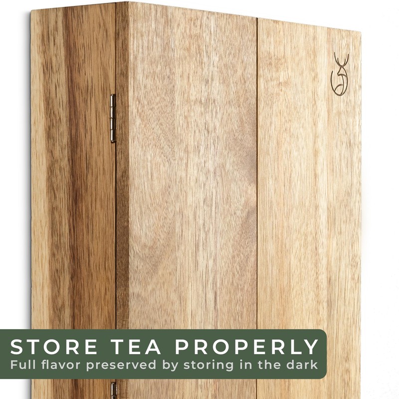 WALDWERK Tea Storage Organizer (9 Compartments) - Tea Organizer Made