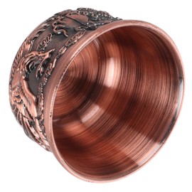 FELTECHELECTR Bronze Dragon Teacup Antique Decorative Small Tea Cup for Household Use Retro Chinese Kung Fu Teaware Elegant and Design Tea Lovers