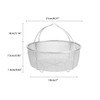Mesh Steamer Basket, Stainless Steel Air-Fryer Basket Net Strainer Basket