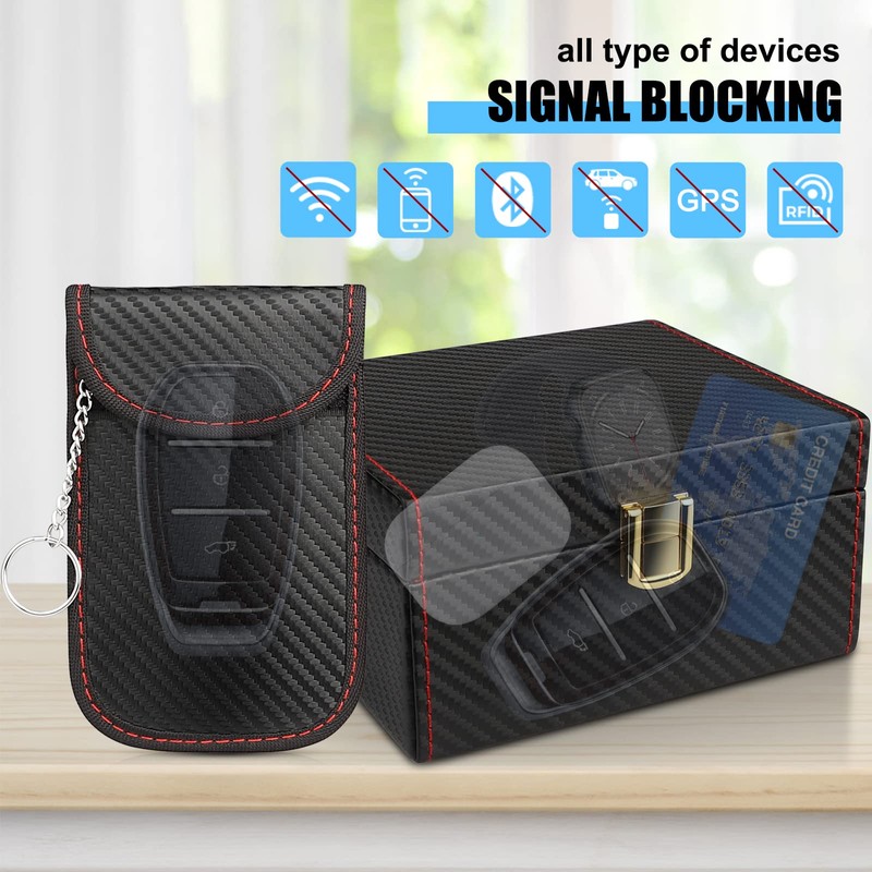 Car Key Signal Blocker Box, [5-7 Car Keys] Diyife 12.5