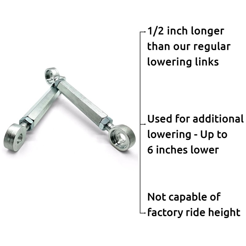 KX100 All Years +1/2 Adjustable Lowering Links Kit 2 to