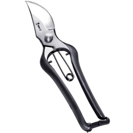 RANSHOU Japanese Pruning Shears for Gardening 9”, Professional Heavy Duty Bypass Pruners, Hand Forged Japanese Carbon Steel Blade, Spring Loaded Handle, Made in Japan