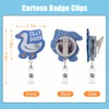 Snycler Funny and Cute Badge Reel with Clip Closure for