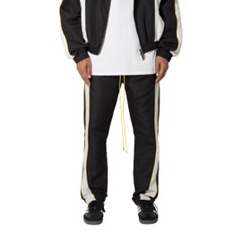 mnml Men's Race Track Pants, Black/White