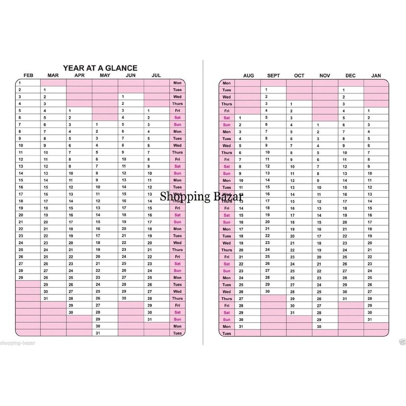 Tiger academic diary 2019-2020 Student Planner twin wire A5 week