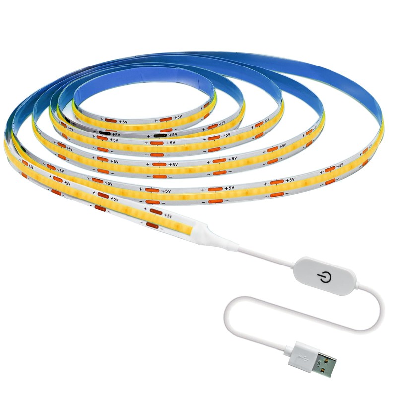 Tesfish LED Strip Light 5 V USB COB Strip 2