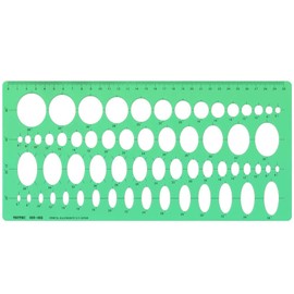 Drafting Oval Template Ruler 003-002