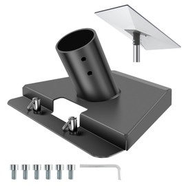 Mount Pole Adapter Bracket Easy to Install Pole Mounting Kit Multifunctional Starlink Pipe Mount Kit for Roof Starlink Gen 3 V4..(Grey)