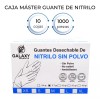 Galaxy Products 1,000 Guantes De Nitrilo Azul Grande