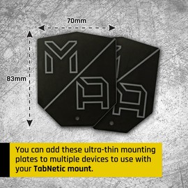 Mob Armor TabNetic Mounting Kit with Adhesive Disc, Durable Metal Plate & High Strength Magnetic Attachment for Universal Tablet Mounting - Ideal for Car, Home, Office, or Custom Installations