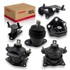 6PCS Engine Motor & Trans Mount Set Compatible with Honda