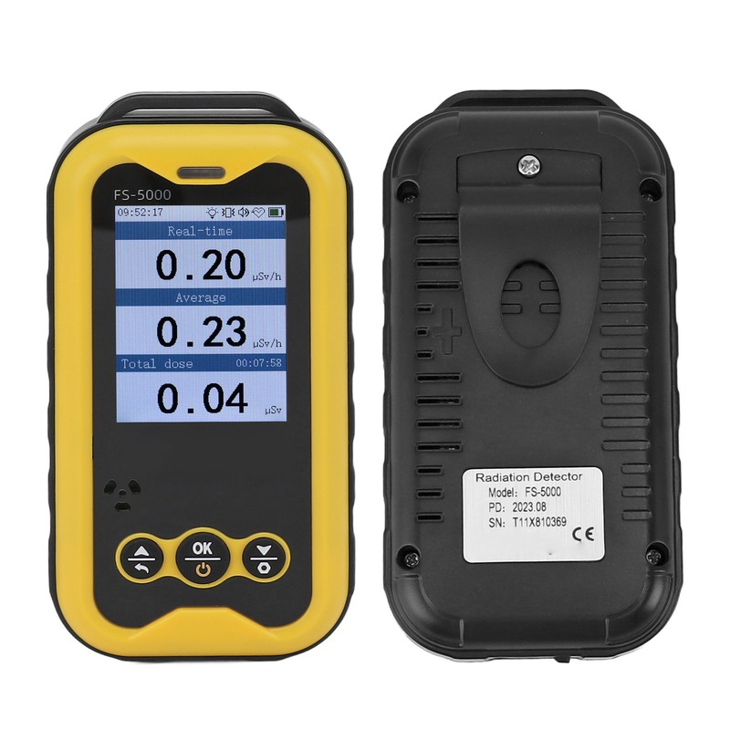 Portable Radiation Monitor 0.01μSv/h‑50msv/h 1800mAh 2.4 in TFT LCD Screen