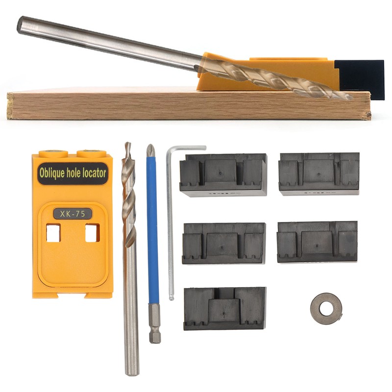 Pocket Hole Jig Kit 2 Hole Wood Jig System Kit