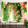 Summer Rose Flower Arch Tapestry Large Wall Hanging Backdrop Wall