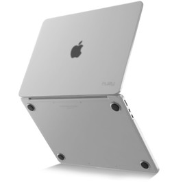 Kuzy Clear MacBook Air 13 inch Case 2025 M4 A3240, 2024 2022 M3 M2 A3113 A2681 - Matte Protective Hard Shell Cover, Lightweight for MacBook Air 13.6 inch case, Frosted Clear