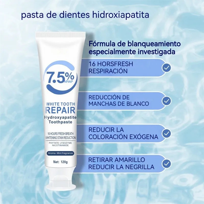 3×pasta Dientes Blanqueadora Con Hidroxiapatita, Pasta Denta