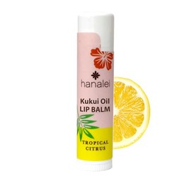 Hanalei Bálsamo Labial E Hidratante Con Cítricos Tropicales Aceite De Kukui Natural Y Cera De Abejas Para Unos Labios Hidratados, Suaves Y Calmados.  