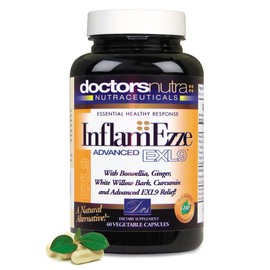 Doctors Nutra Nutraceuticals InflamEzze - Turmeric, Curcumin, Ginger Supplement - Gluten-Free, 60 Capsules
