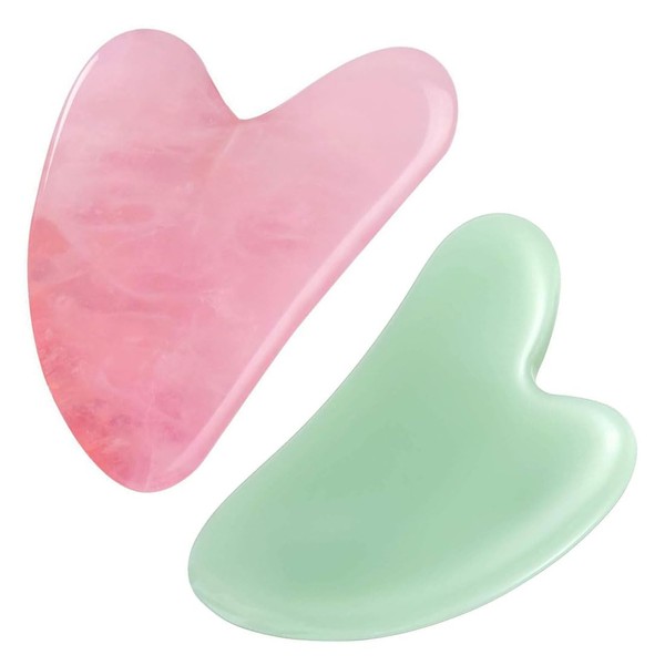 CPSYTE Gua Sha Stones Facial Jade Stone Heart Shape Gua