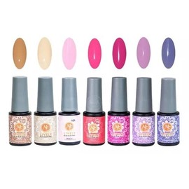 Gel Semipermanente, Mc Nails, Uñas, Talavera, Gama de 7 Colores (Pink)