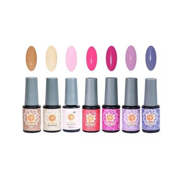 Gel Semipermanente, Mc Nails, Uñas, Talavera, Gama de 7 Colores