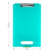 Dexas Clipcase Storage Clipboard with Handle, Aquamarine