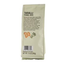 Compagnia Sanremo Taralli with Fennel Seed, 7.0 oz, Pack of 2, Product of Italy, Crunchy Gourmet Snack, Perfect with Cheese, Versatile & Delicious