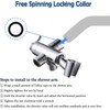 YDmeet Shower Arm Diverter with Handshower Mount, G1/2 Brass Shower
