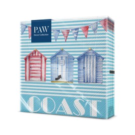 Paw Lunch Napkin Pack of 20, Coast, 33 x 33 cm