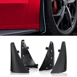 BILLFARO 4Pcs Extended Front & Rear Mud Flaps Splash Guard,Rock Guards Mudflap Wheel Fender Replacement for Corvette C8 Stingary Z51 Convertible/HTC 2020+ for OEM 84263453 84263457