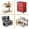 HANDSAMMU'S 3inch Industrial Casters, Semi Steel Cast Iron Locking Casters,