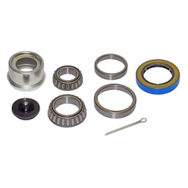 RIGID HITCH INCORPORATED Trailer Bearing Repair Kit (280455-EZ) for 1-3/8 to 1-1/16 Inch Tapered Spindle - Includes E-Z Lube Cap with Plug
