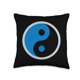 Color Me Yin Yang, Red And Yellow, Yin Yang Shirts Throw Pillow, 16x16, Multicolor