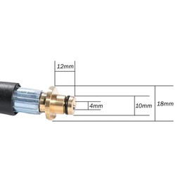 M&M Smartek High Pressure Hose with M22 IG Replacement Hose 160bar 40° for Kärcher K2/K3/K4/K5 - Choice of Length (5 Metres)