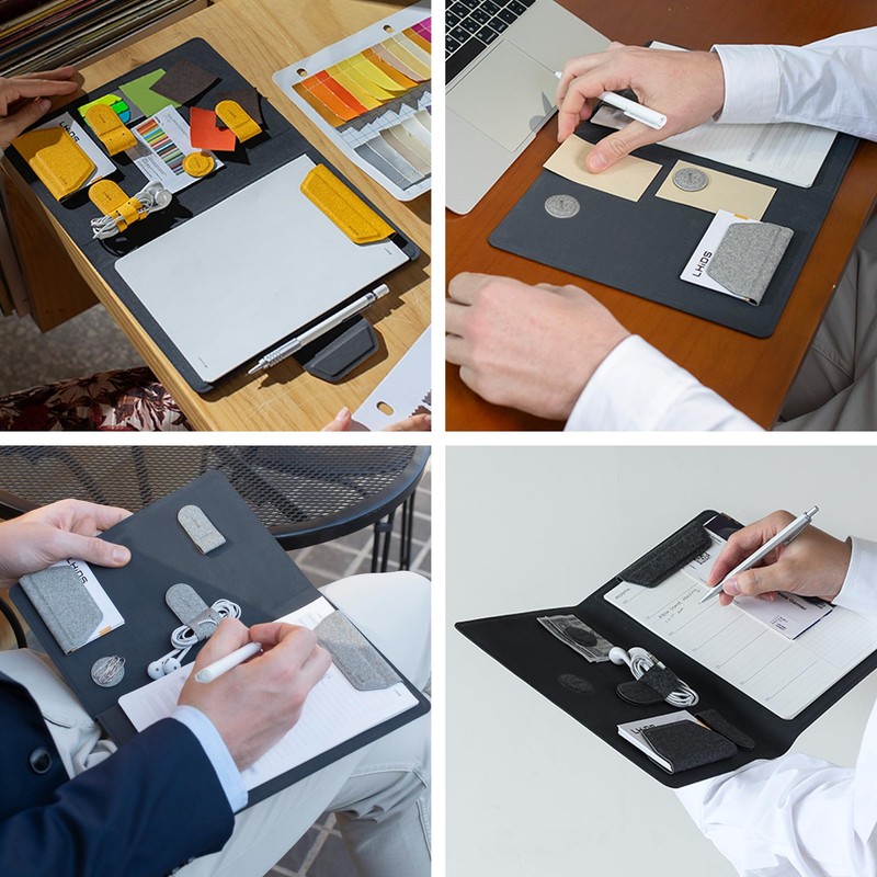 LHiDS Creative Magnetic Business Portfolio Lite Resume Padfolio Organizer with