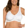 Ulla Popken Ladies’ Relief Bra, Non-Wired, Rhinestone Pendant, C–G Cup