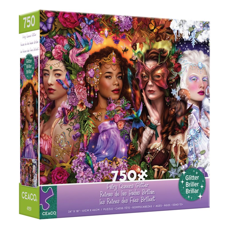 Ceaco - Glitter - Fairy Queens - 750 Piece Jigsaw