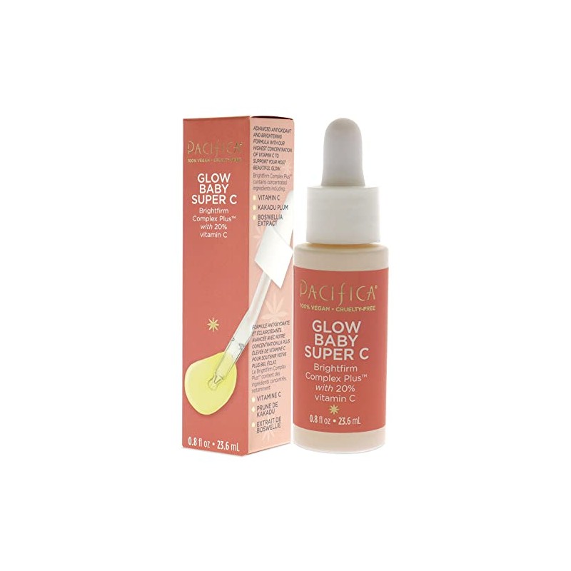 Pacifica Glow Baby Super C Serum Serum Unisex 0.8 oz,