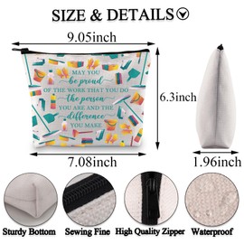 BDPWSS Cleaning Lady Gift Housekeeping Appreciation Gifts May You Be Proud of The Work You Do Cleaning Housekeeper Makeup Bag (Be Proud Cleaning bagCA)