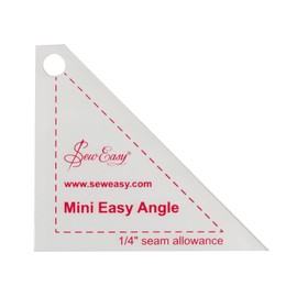 Sew Easy Mini Template – Triangle Quilting & Patchwork Rule for Applique Sewing, Transparent Acrylic Non-Slip, 2.87 x 2.5”
