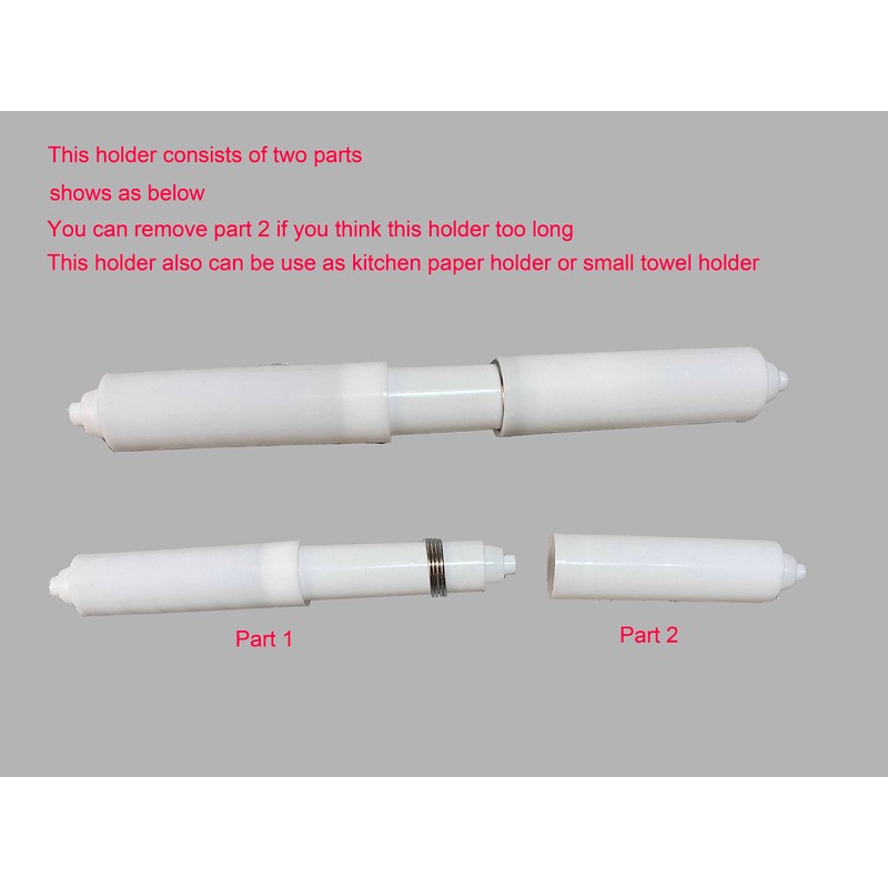 Extra-Long Toilet Paper Holder for Big Rolls | 3 pcs